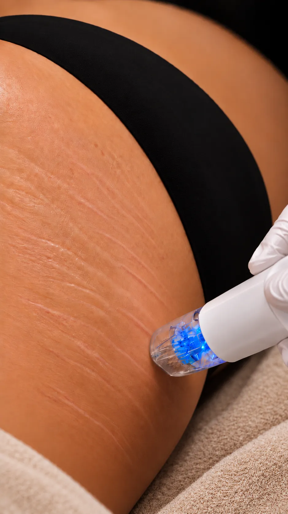 Traitement des vergetures par microneedling et radiofréquence